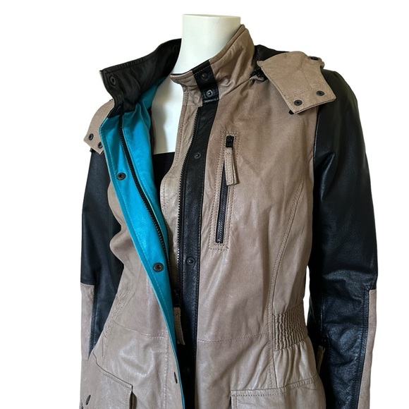 Stunning Leather Trench Anorak Jacket Blink by Danier - Picture 5 of 11